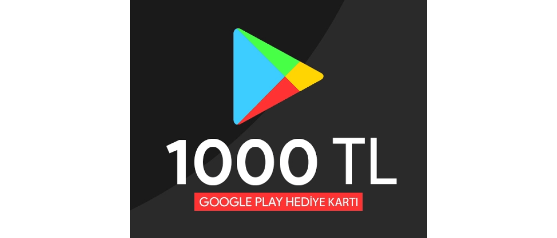 1000 TL Google Play Hediye Kartı