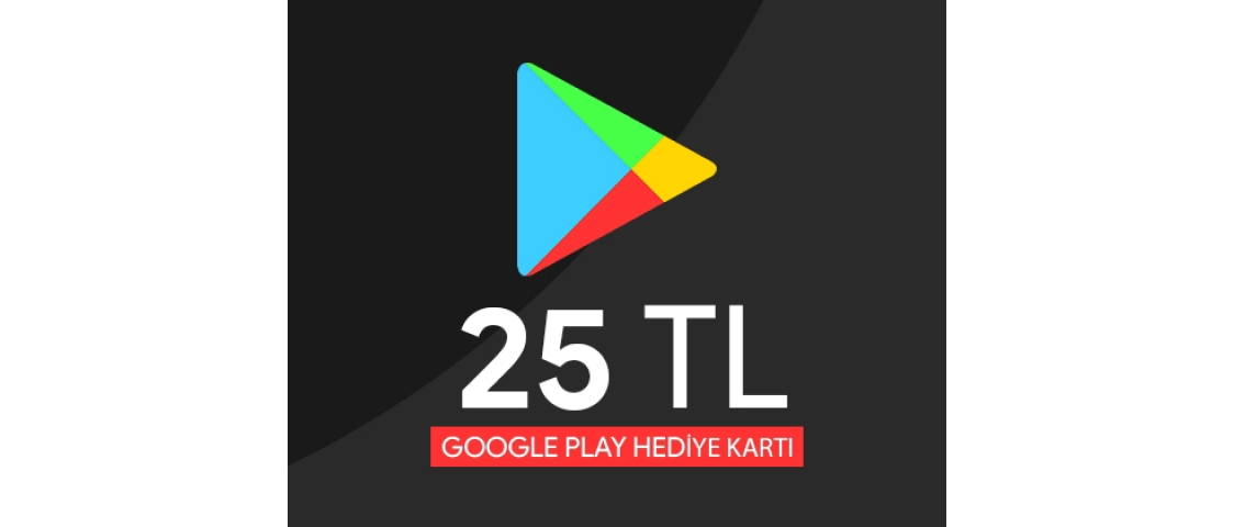25 TL Google Play Hediye Kartı